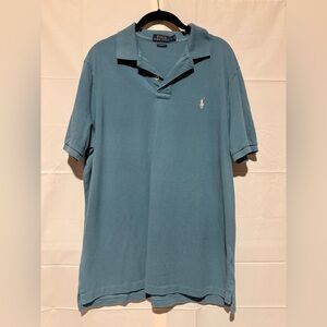 Polo by Ralph Lauren Men's Light Teal Polo Shirt Size Large Classic Fit
